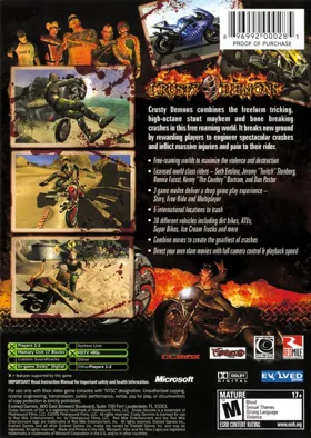 Crusty Demons (USA) box cover back